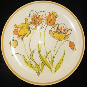 Vintage colorama spring buds salad plates